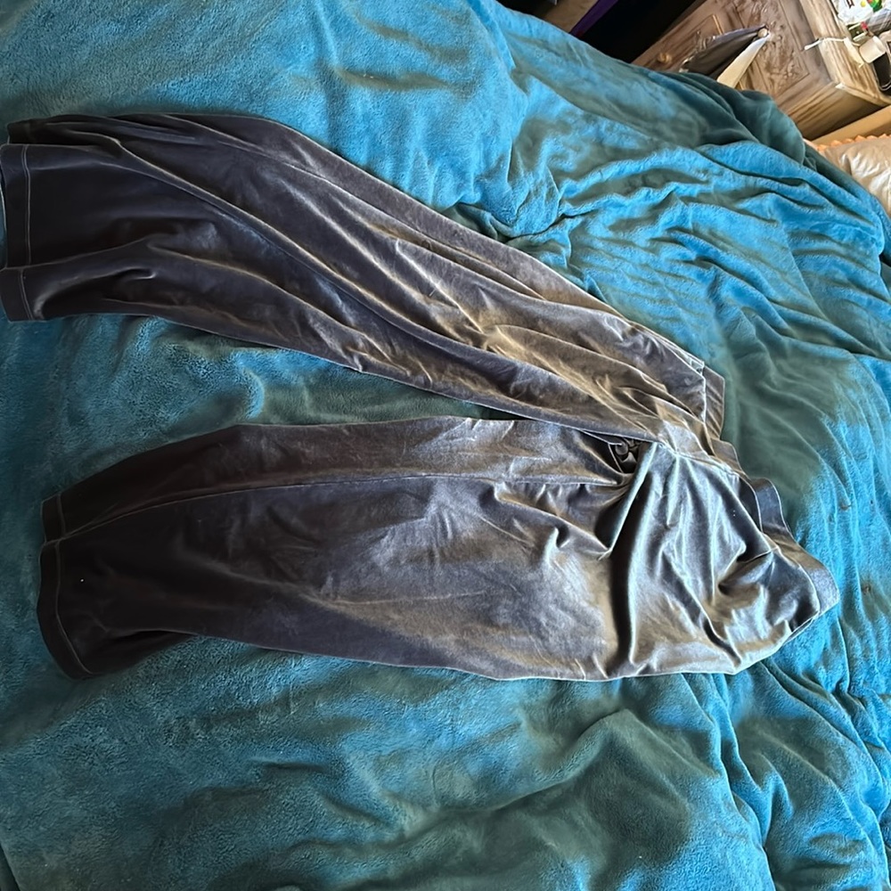 Blue velvet pants by loft